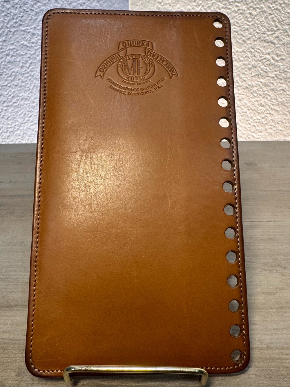 Vintage Ghurka Marley Hodgson Leather Planner Card Holder Insert USA